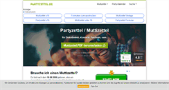 Desktop Screenshot of partyzettel.de